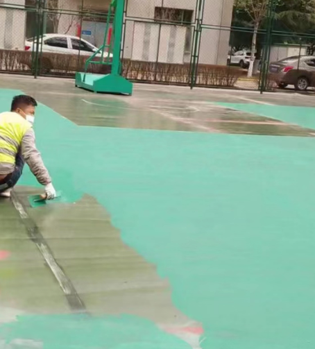 北碚球场地面翻新
